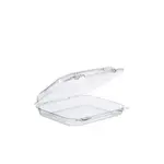 Dart C51UTS 8x8x3-Inch StayLock Clear OPS Shallow Container With A Dome Hinged Lid, 250/CS