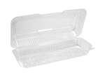 Dart C65UT1, 12x5x3-Inch StayLock Clear Strudel OPS Container with a Hinged Lid, 250/CS