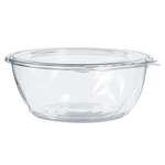 Dart CTR64BF, 64 Oz PET Tamper-Evident/Resistant Bowl w/ Flat Lid, 100/CS