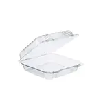 Dart PET55UT1 9x9x3-Inch StayLock Clear Large PET Container With A Dome Hinged Lid, 200/CS