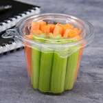 Dart SC12F, 12 Oz PET Tamper-Evident/Resistant Snack Cup w/ Flat Lid, 256/CS