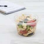 Dart SC8F, 8 Oz PET Tamper-Evident/Resistant Snack Cup w/ Flat Lid, 272/CS