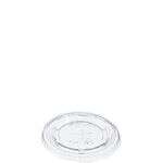 Dart TP7L, Straw Slot Clear Flat Lid for TP7, 2500/Cs