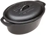 Default OLD MOUNTAIN 10118-OM, 13.8x8.8-Inch 4-Quart Pre-Seasoned Cast Iron Casserole with Dome Lid