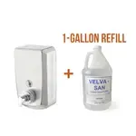 Set: One Vertical Dispenser and One 1-Gallon Foam Hand Sanitizer