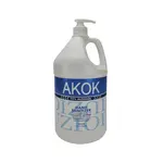 Default Akok AK128PB-X 1-Gallon Gel Hand Sanitizer w/Pump, 75% Ethanol Alcohol, EA