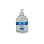 Akok AK169PB-X 16.9 Oz Gel Hand Sanitizer Bottle w/Pump, 75% Alcohol, EA