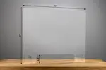 CGPSG35294 35x29-Inch Acrylic Protection Sneeze Guard w/4.5-inch Opening, EA