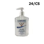 Default Cleanhands CHHS8 8 Oz Gel Hand Sanitizer w/Pump, 75% Alcohol, 24/CS