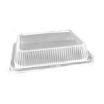 DFI DRS922 Detroit Forming 13 x 9 x 1.875-Inch Clear OPS Plastic Rectangle Lid for 1/4 Aluminum Foil Sheet Pan, 100/CS