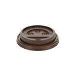 Dopaco DDL124BRD, Brown Dome Lid for 10-24 oz. Paper Hot Cups, 1000/CS