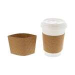 Dopaco DSLVBRN, Kraft Hot Cup Sleeves for 10-24 Oz Cups, 1000/CS