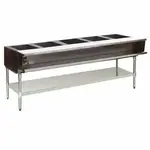 Eagle Group AWT5-NG, 79 inch 5-Well Water Bath Gas Steam Table