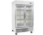 Eurodib CFD-2RRG, 54-inch 2 Glass Doors Reach-In Refrigerator, 47 Cu. Ft.