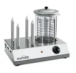 Eurodib HOTDOG, 4 Spikes Hot Dog Steamer and Warmer