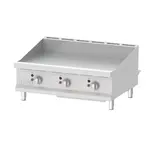 Eurodib T-G36, 36-inch Stainless Steel Manual Gas Griddle, 90 000 BTU