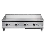 Eurodib T-G48T, 48-inch Stainless Steel Thermostatic Gas Griddle, 120 000 BTU