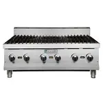 Eurodib T-HP636, 6 Burners Stainless Steel Hot Plate, 120 000 BTU