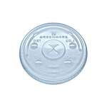 Fabri-Kal LGC12/20, Greenware Clear X-Slot Cup Lid with Flavor Buttons for 12-20-Ounce Cups, 1000/CS, BPI