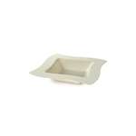 Fineline Settings 105-BO, 5 Oz Wavetrends Bone Polystyrene Square Bowl, 120/CS (Discontinued)