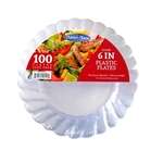 Fineline Settings 1105100, 6-inch Caterer Choice Premium Plates, Club Pack, 600/CS