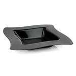 Fineline Settings 112-BK, 12 Oz Wavetrends Black Polystyrene Square Bowl, 120/CS (Discontinued)