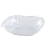 Fineline Settings 15032M-CL, 32 Oz Super Bowl Plus Medium Rectangular Clear PET Bowl, 300/CS