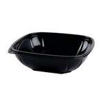 Fineline Settings 15320V2L.BK, 320 Oz Super Bowl Plus Extra Large Rectangular Black PET Bowl, 25/CS