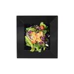Fineline Settings 1612-BK, 12 Oz Solid Squares Black Square Bowl, 120/CS