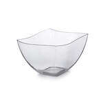 Fineline Settings 180-CL, 8 Oz Wavetrends Polystyrene Clear Serving Bowl, 80/CS