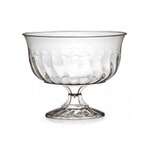 Fineline Settings 2088-X, 8 Oz. Flairware Clear Plastic Dessert Cups, 10-Piece Pack