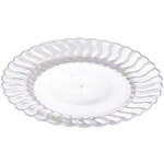 Fineline Settings 210-CL, 10.25-inch Flairware Polystyrene Clear Dinner Plate, 144/CS