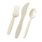 Fineline Settings 2501-BO, 7-inch Flairware Extra Heavy Bone Polystyrene Cutlery Combo, 960/CS (Discontinued)
