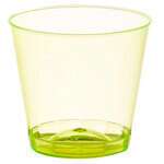 Fineline Settings 401-Y, 1 Oz. Savvi Serve Yellow Plastic Shot Glasses, 2500/CS (Discontinued)