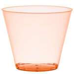 Fineline Settings 409-ORG, 9 Oz. Savvi Serve Orange Plastic Shot Glasses, 500/CS (Discontinued)