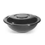 Fineline Settings 5048-BK, 48 Oz Super Bowl PET Black Salad Bowl, 50/CS