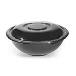 Fineline Settings 5080-BK, 80 Oz Super Bowl PET Black Salad Bowl, 25/CS