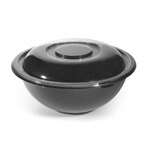 Fineline Settings 5160-BK, 160 Oz Super Bowl PET Black Salad Bowl, 25/CS