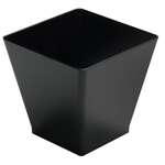 Fineline Settings 6411-BK, 2 Oz Tiny Temptations Black Square Tiny Dessert Cup, 200/CS (Discontinued)