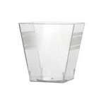 Fineline Settings 6411-CL, 2 Oz. Clear Plastic Tiny Cubes, 200/CS
