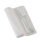 Fineline Settings 720, 6-inch Silver Secrets Napkin Roll Fork & Knife Cutlery Set, 100/CS