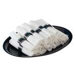 Fineline Settings 730, 6-inch Silver Secrets Napkin Roll Fork, Spoon & Knife Cutlery Set, 100/CS