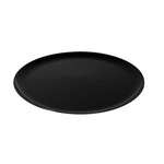 Fineline Settings 8601-BK, 16-Inch Platter Pleasers Black Round Plastic Trays, 25/CS