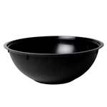 Fineline Settings B09048.BK, 48 Oz 9-inch Platter Pleasers Ribbed Black Hi-Profile Bowl, 24/CS (Discontinued)
