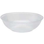 Fineline Settings B09048.CL, 48 Oz 9-inch Platter Pleasers Ribbed Clear Hi-Profile Bowl, 24/CS (Discontinued)
