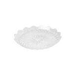 Fineline Settings CCS09000.CL, 9-inch Platter Pleasers Polystyrene Clear Scalloped Tray, 120/CS (Discontinued)