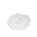 Fineline Settings CCS1200.CL, 12-inch Platter Pleasers Polystyrene Clear Scalloped Tray, 70/CS (Discontinued)
