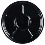 Fineline Settings D12660PP.BK, 12-inch 6-Compartment ReForm Black Polypropylene Tray, 50/CS