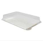 Fineline Settings DDRC1410.L, 10x14-Inch Platter Pleasers Clear Rectangular Dome PET Lids, 50/CS