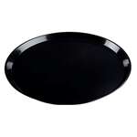Fineline Settings HR0016.BK, 16-inch Platter Pleasers Black Angled High Rim Catering Platter, 25/CS